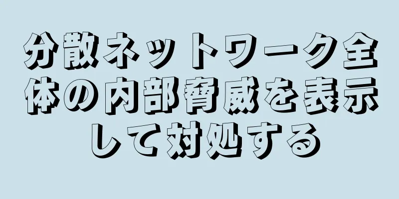 分散ネットワーク全体の内部脅威を表示して対処する