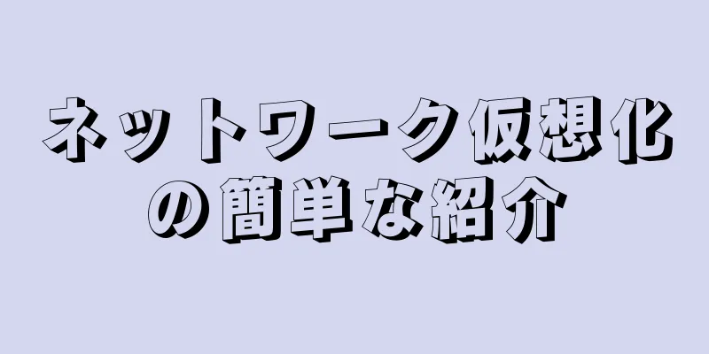 ネットワーク仮想化の簡単な紹介