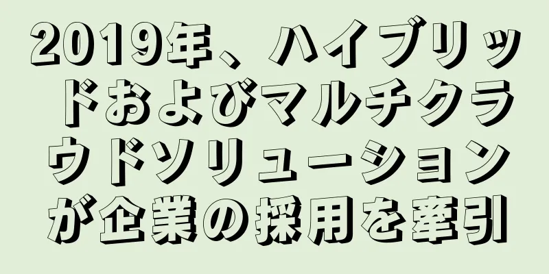 2019年、ハイブリッドおよびマルチクラウドソリューションが企業の採用を牽引
