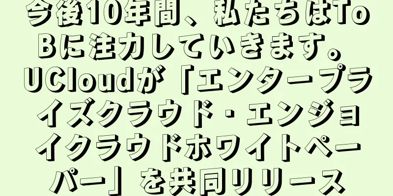 今後10年間、私たちはTo Bに注力していきます。 UCloudが「エンタープライズクラウド・エンジョイクラウドホワイトペーパー」を共同リリース