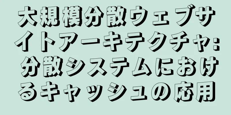 大規模分散ウェブサイトアーキテクチャ: 分散システムにおけるキャッシュの応用