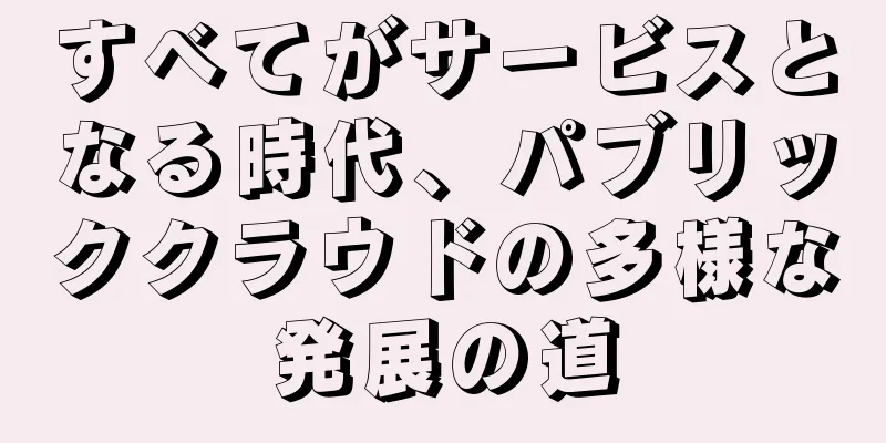 すべてがサービスとなる時代、パブリッククラウドの多様な発展の道