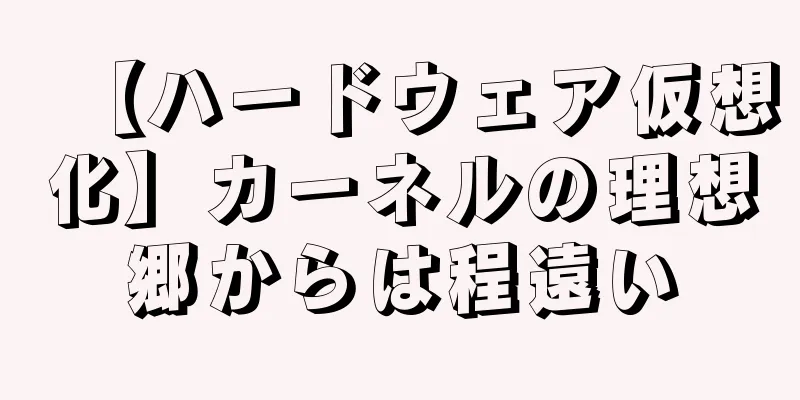 【ハードウェア仮想化】カーネルの理想郷からは程遠い