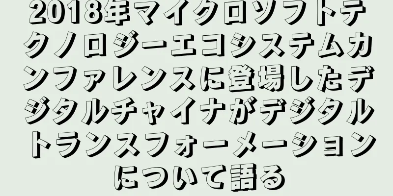2018年マイクロソフトテクノロジーエコシステムカンファレンスに登場したデジタルチャイナがデジタルトランスフォーメーションについて語る