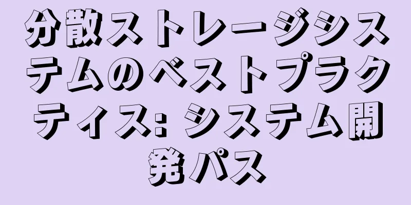 分散ストレージシステムのベストプラクティス: システム開発パス