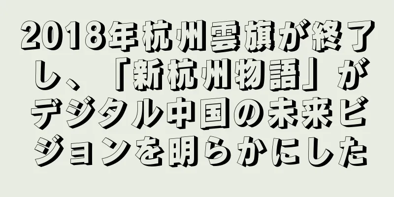 2018年杭州雲旗が終了し、「新杭州物語」がデジタル中国の未来ビジョンを明らかにした