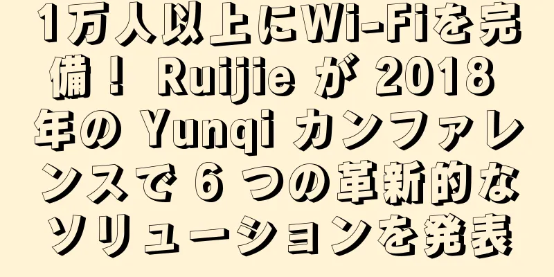 1万人以上にWi-Fiを完備！ Ruijie が 2018 年の Yunqi カンファレンスで 6 つの革新的なソリューションを発表