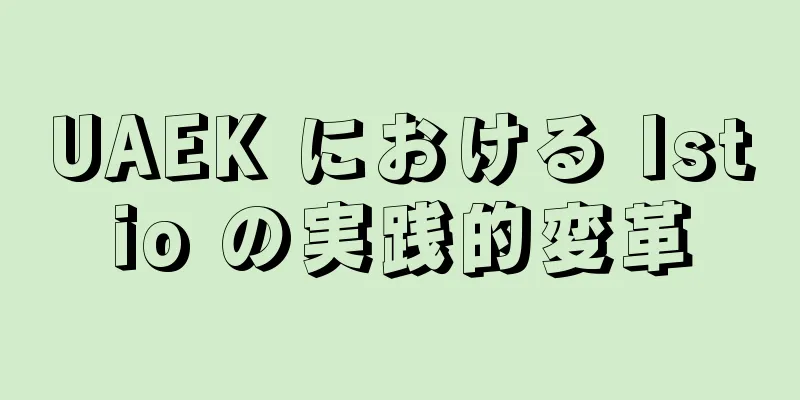 UAEK における Istio の実践的変革