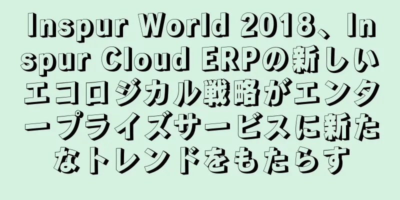 Inspur World 2018、Inspur Cloud ERPの新しいエコロジカル戦略がエンタープライズサービスに新たなトレンドをもたらす