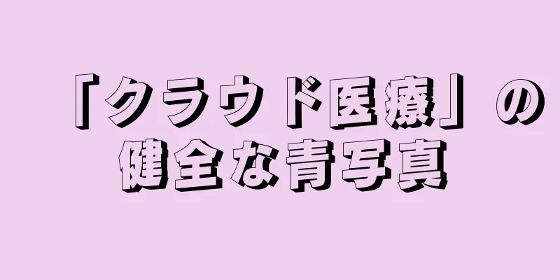 「クラウド医療」の健全な青写真