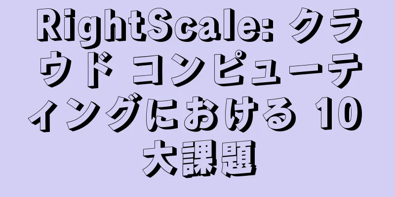 RightScale: クラウド コンピューティングにおける 10 大課題