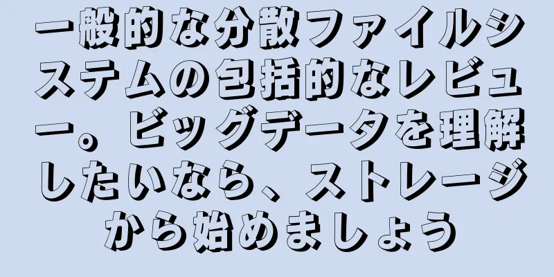 一般的な分散ファイルシステムの包括的なレビュー。ビッグデータを理解したいなら、ストレージから始めましょう