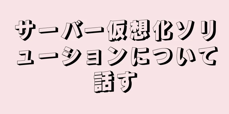 サーバー仮想化ソリューションについて話す