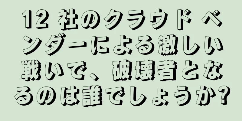 12 社のクラウド ベンダーによる激しい戦いで、破壊者となるのは誰でしょうか?