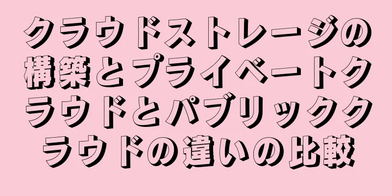 クラウドストレージの構築とプライベートクラウドとパブリッククラウドの違いの比較