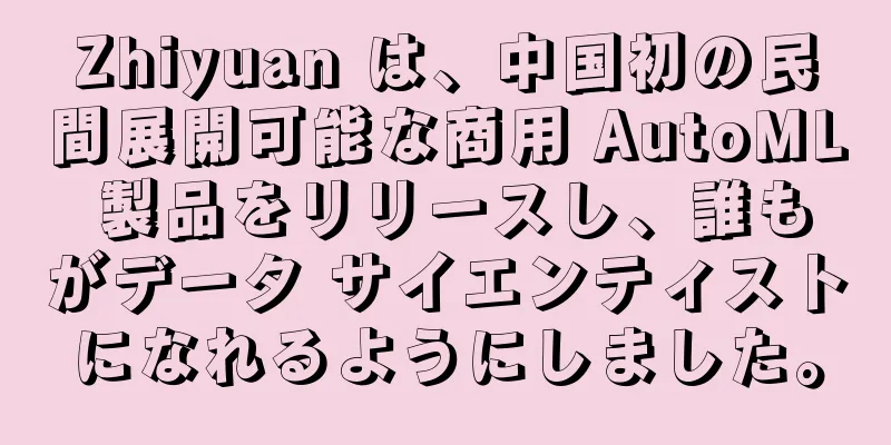 Zhiyuan は、中国初の民間展開可能な商用 AutoML 製品をリリースし、誰もがデータ サイエンティストになれるようにしました。