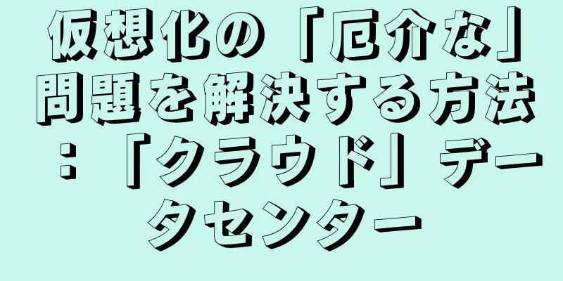 仮想化の「厄介な」問題を解決する方法：「クラウド」データセンター