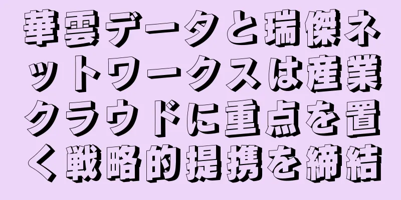 華雲データと瑞傑ネットワークスは産業クラウドに重点を置く戦略的提携を締結