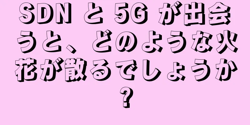 SDN と 5G が出会うと、どのような火花が散るでしょうか?