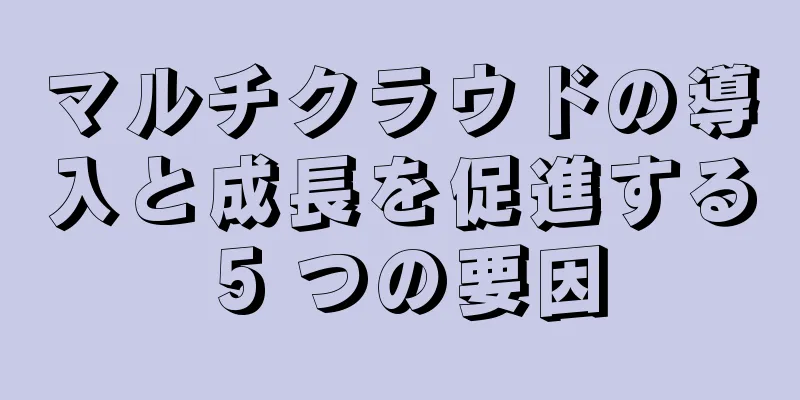 マルチクラウドの導入と成長を促進する 5 つの要因