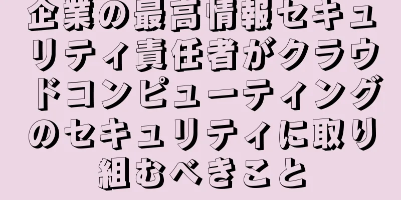 企業の最高情報セキュリティ責任者がクラウドコンピューティングのセキュリティに取り組むべきこと
