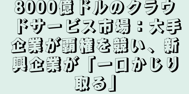 8000億ドルのクラウドサービス市場：大手企業が覇権を競い、新興企業が「一口かじり取る」
