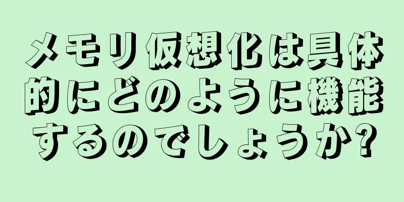 メモリ仮想化は具体的にどのように機能するのでしょうか?