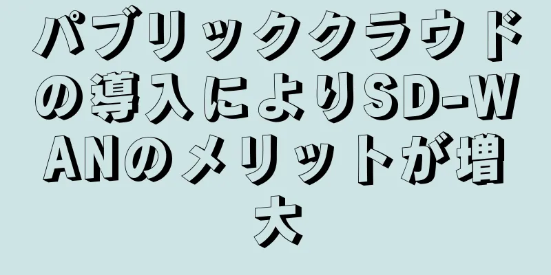 パブリッククラウドの導入によりSD-WANのメリットが増大