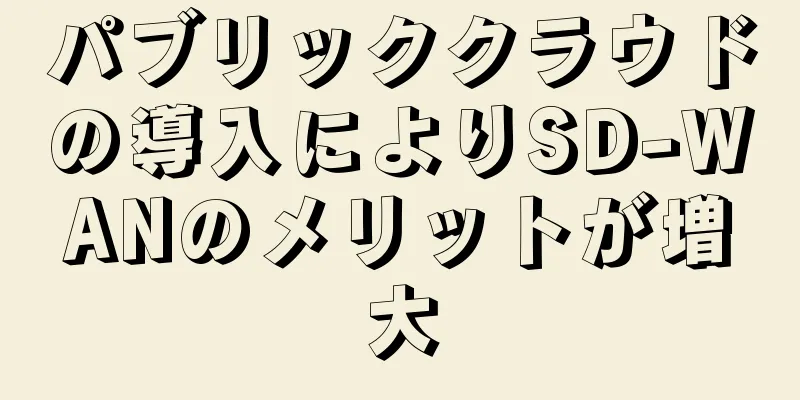 パブリッククラウドの導入によりSD-WANのメリットが増大