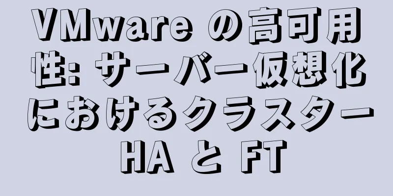 VMware の高可用性: サーバー仮想化におけるクラスター HA と FT
