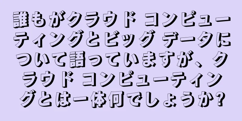 誰もがクラウド コンピューティングとビッグ データについて語っていますが、クラウド コンピューティングとは一体何でしょうか?