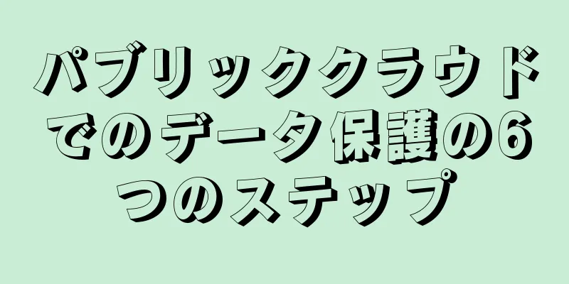 パブリッククラウドでのデータ保護の6つのステップ