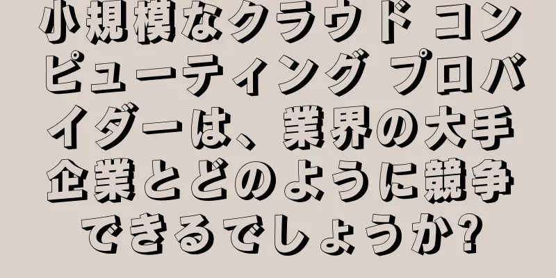 小規模なクラウド コンピューティング プロバイダーは、業界の大手企業とどのように競争できるでしょうか?