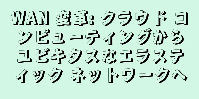 WAN 変革: クラウド コンピューティングからユビキタスなエラスティック ネットワークへ