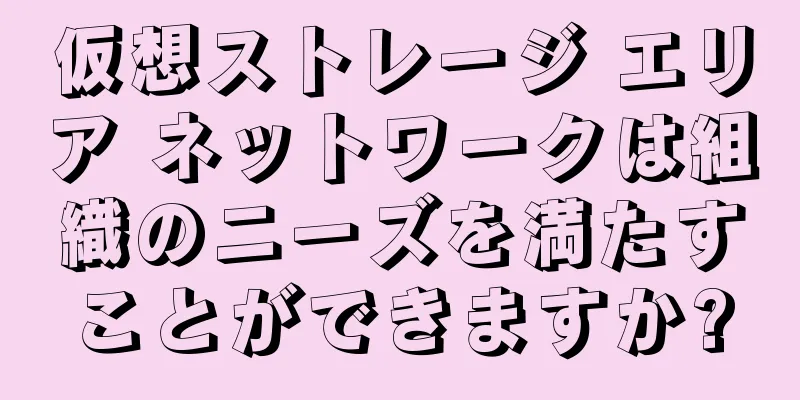 仮想ストレージ エリア ネットワークは組織のニーズを満たすことができますか?