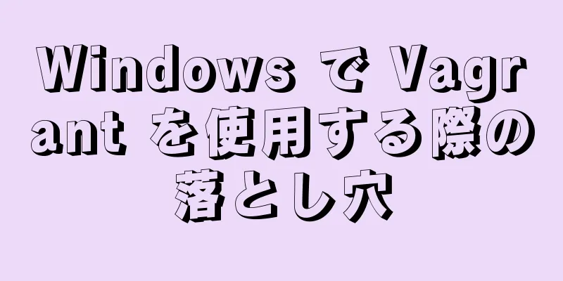 Windows で Vagrant を使用する際の落とし穴
