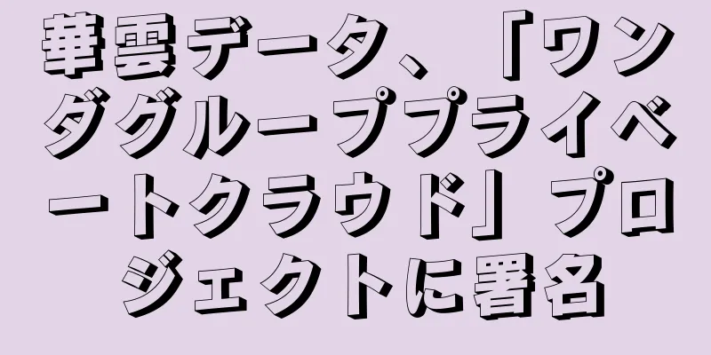 華雲データ、「ワンダグループプライベートクラウド」プロジェクトに署名