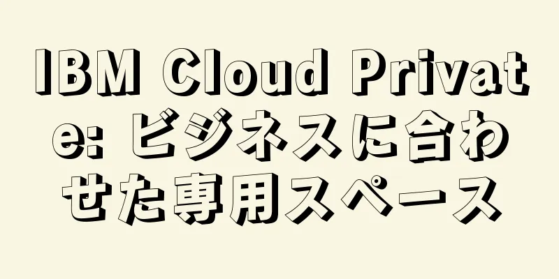 IBM Cloud Private: ビジネスに合わせた専用スペース
