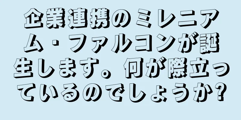 企業連携のミレニアム・ファルコンが誕生します。何が際立っているのでしょうか?