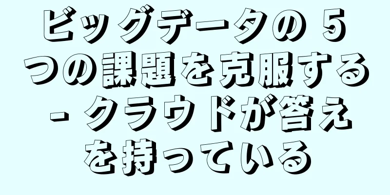 ビッグデータの 5 つの課題を克服する - クラウドが答えを持っている