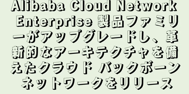 Alibaba Cloud Network Enterprise 製品ファミリーがアップグレードし、革新的なアーキテクチャを備えたクラウド バックボーン ネットワークをリリース