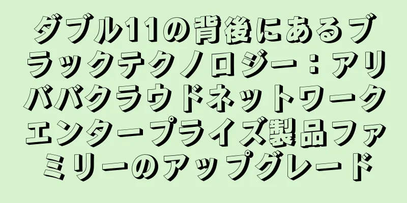ダブル11の背後にあるブラックテクノロジー：アリババクラウドネットワークエンタープライズ製品ファミリーのアップグレード