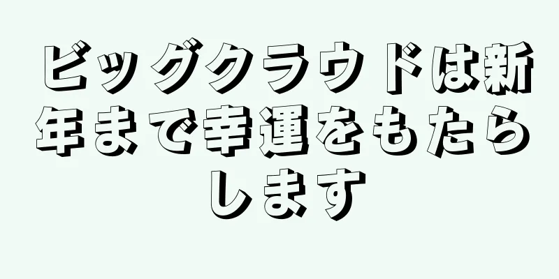 ビッグクラウドは新年まで幸運をもたらします