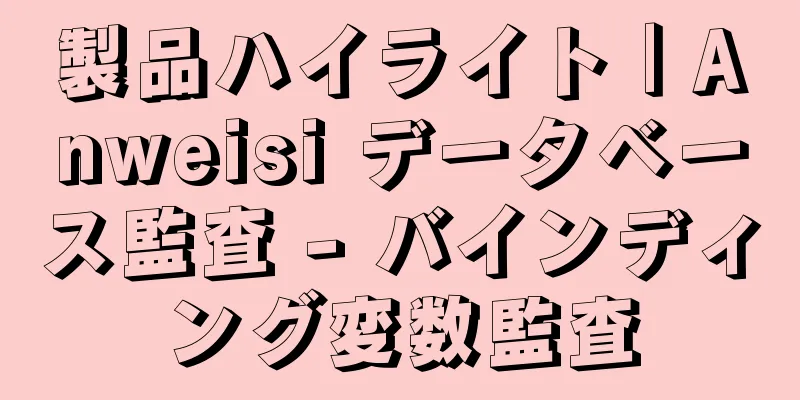 製品ハイライト｜Anweisi データベース監査 - バインディング変数監査