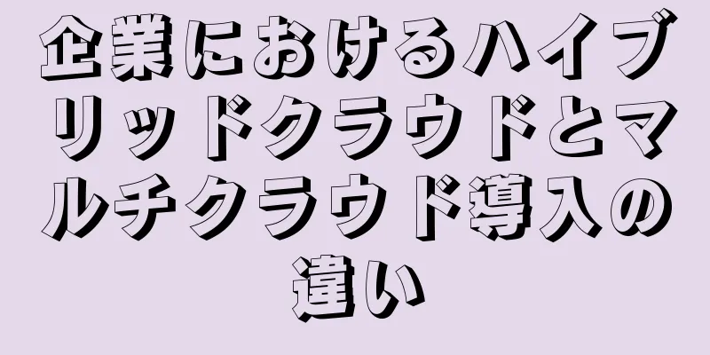 企業におけるハイブリッドクラウドとマルチクラウド導入の違い