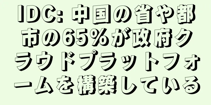IDC: 中国の省や都市の65%が政府クラウドプラットフォームを構築している