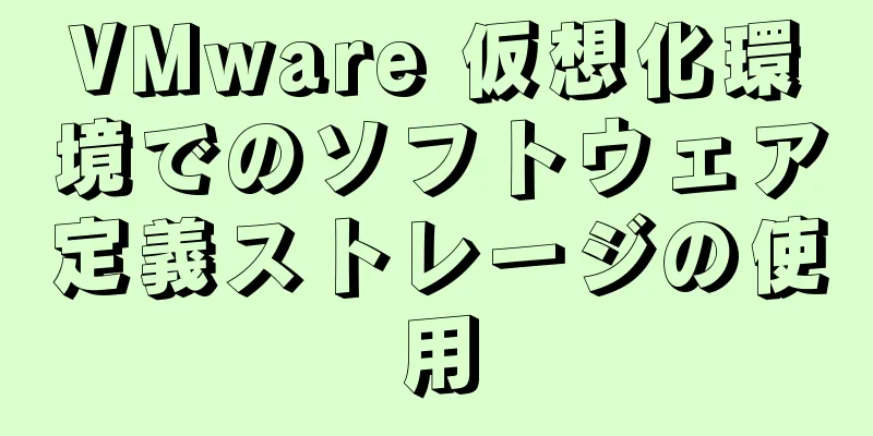 VMware 仮想化環境でのソフトウェア定義ストレージの使用