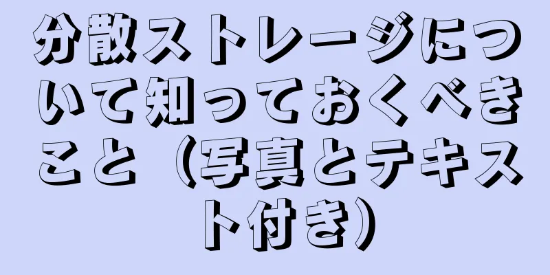 分散ストレージについて知っておくべきこと（写真とテキスト付き）