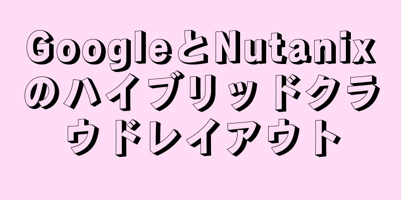 GoogleとNutanixのハイブリッドクラウドレイアウト