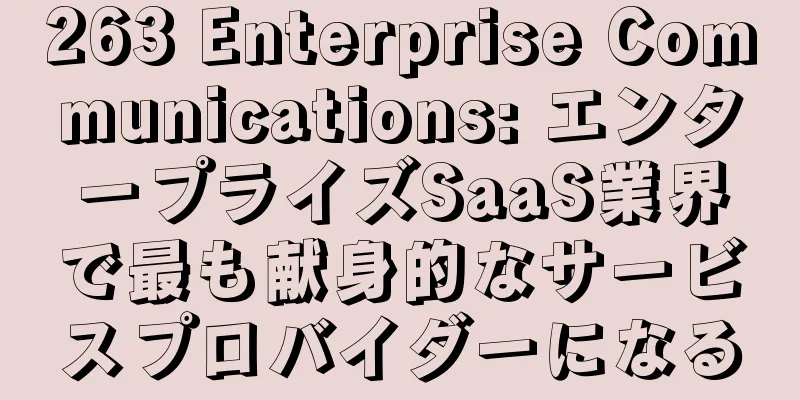 263 Enterprise Communications: エンタープライズSaaS業界で最も献身的なサービスプロバイダーになる